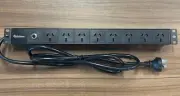 1RU 8 Way 15A GPO 19" Rack Mount PDU Power Rail | 15 AMP Power Board