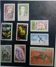 SELLOS ANDORRA FRANCESA MNH 1980 AÑO COMPLETO