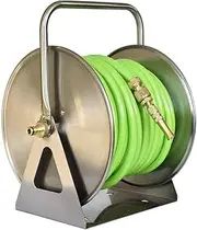 Outdoor Hoses Holder Storage Durable Portable Metal Hose Reel | Wall-Fixed Hose Reel for Garden Space-Saving Solution