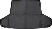 X AUTOHAUX Flat Face Cargo Liner Rear Trunk Mat Trunk Cargo Luggage Boot Tray Mat Long Stripes Pattern for Toyota Prius 2016-2022 Anti-Slip