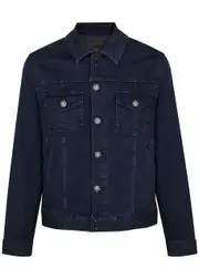 Paige Scout Stretch-denim Jacket - Dark Blue - XL XL