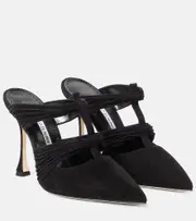 [Manolo Blahnik] Manolo Blahnik Kerua suede mules AU 10 black
