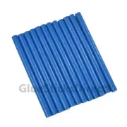 GlueSticksDirect Royal Blue Faux Wax Colored Glue Sticks Mini X 4" 24 Sticks