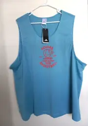 Adidas blue Women's Plus Size 4X Activewear Mesh jersey Tank Top NWT