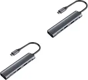 Gatuida Pcs in USB Hub Multi Port USB Dock Type-c Splitter Data High Speed Adapter