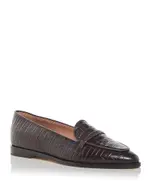 Malone Souliers Women's Barry Croc Embossed Loafers