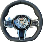 Old Upgrade New 2025 M4 Carbon Fiber Steering Wheel，Compatible With BMW G30 G31 G26 G03 G04 G07 G07 G8 G87 G80 G82 G81 F90 G06 G05 G20 G22(1-Without heating)