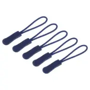 20pcs Zipper Pulls Pull Head Handle Replacement Tags Cord Extension Dark Blue