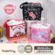 【Sanrio三麗鷗】Hello Kitty立體側背保溫保冷袋-粉/黑/紅 [野餐 / 露營 / 買菜 / 購物好幫手