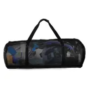 1X(Mesh Scuba Dive Gear Bag, Foldable Mesh Duffle Beach Tote Bag for5047
