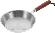 OHPHCALL Stainless Steel Frying Pan Nonstick Omelet Pan for Cooking for Eggs Heat Insulated Handle for Home and Camping