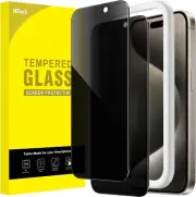 JETech Privacy Screen Protector for iPhone 15 Pro Max 6.7-Inch, Anti-Spy Tempere