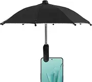 Phone Umbrella | Mobile Phone Clip on Sun Shield - Anti-Reflective Rainproof Cellphone Accessories for Travel Camping Outdoor Beach Pool Car
