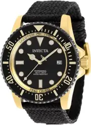NEW INVICTA 38238 PRO DIVER MASTER OF THE SEA AUTOMATIC BLACK GOLD WATCH 44MM