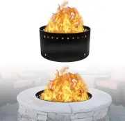 FEBTECH Smokeless Fire Pit Insert 24" x 12" - Heat Resistant Coated Carbon Steel