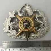 HESSE - Dragoon Rgt. No 23 - Hessian Lion with Star and Swords - Helmet plate