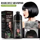 Mokeru Permanent Hair Dye Color Shampoo Natural Coconut/ Argan Oil Essence Dying