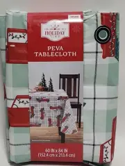 Holiday Time 60"x 84" Rectangle PEVA Tablecloth