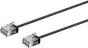 Monoprice Cat6 Ethernet Patch Cable - 0.5 Feet - Black | Stranded, 550MHz, UTP, Pure Bare Copper Wire, 36AWG - Micro SlimRun Series, 134211