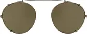 [OLIVER PEOPLES] COLERIDGE OV 1186 ANTIQUE GOLD/GREEN CLIP-ON ONLY 47/22/0 men Eyewear Frame
