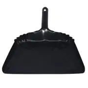 Impact 4212 12" x 14" Heavy-Duty 20-Gauge Steel Metal Dust Pan - Black New
