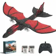 Remote Control Dragon Airplane Easy Fly RC Plane Toys Stabilizer Gyro 2 Batteries Durable 2 Channel Outdoor Fun Kids Beginners Lightweight
