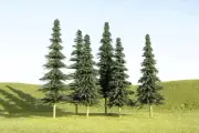 Bachmann N SceneScapes Layout-Ready Trees Spruce Trees 3-4in pkg(9) 32104