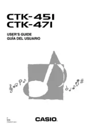 Owners Manual/Users Guide Intructions Casio Electronic Keyboard CTK-451 CTK-471