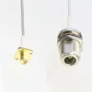 RF N jack bulkhead to SMA female flange RG405 Flexible Semi-Rigid Jumper 4~40"