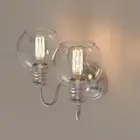 LED Vanity Light for Bathroom E26 Base with Clear Glass Shade Wall Lamp