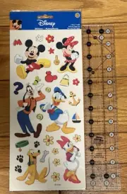 Disney~Scrapbook Stickers~Minnie~Mickey~Donald~Goofy~PlutoSandylion~Vintage~VHTF