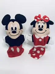 Disney Melissa & Doug Mickey Mouse Minnie Mouse Hand Puppets Set Of 2 Plush