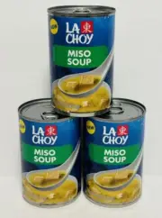 La Choy Miso Soup 3 Pack 14.5 OZ (411g) Cans with Pull Tab Lid