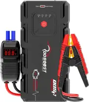 ROOBOOST Car Jump Starter 2000A Peak Extreme Safe (Up to 10L Gas or 8L Diesel...