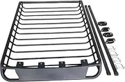 Compatible for YH-E-001 Iron Steel Universal Roof Rack Luggage Rack Carrier Basket Roof Basket