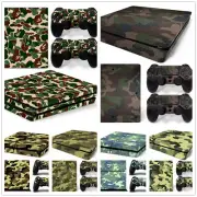 Skin Sticker For PS4 / SLIM /PRO PlayStation 4 Console + 2 Controller Camouflage
