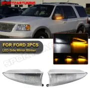 LED Mirror Turn Signal Puddle Lights For 03-06 Ford Expedition Lincoln Navigator