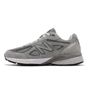 【NEW BALANCE】休閒鞋 990 V4 男鞋 女鞋 灰 白 美製 復古 麂皮 運動鞋 NB 紐巴倫(U990GR4-D)