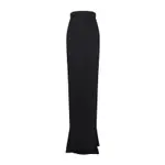 [Rick Owens] Rick Owens-Black Lido Linen Skirt-Donna 42 IT