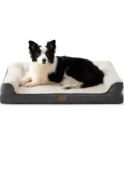 Bedsure Memory Foam Dog bed For Large Dogs Orthopedic Egg memory Dog Sofa with