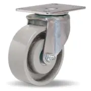 Hamilton S-HL-4HM High Heat Swivel Caster – 4x1.5" Metal Wheel, 525°F Heat Re