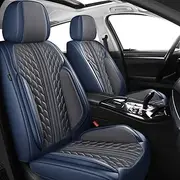 QIOZO ar Seat Covers Universal Full Set for Chevrolet Aveo Captiva Cruze Lacetti Lanos Niva Onix Optra Sonic Orlando Trailblazer Auto Parts/Waterproof/Blue