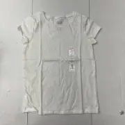 Jumping Beans White Softest Short Sleeve Tee Girls Size 7 NEW
