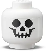 LEGO Storage Head (mini) - White Skeleton