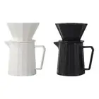 Coffee Filter Cup Set Coffee Pot Coffee Dripper Brewer for Office Hotel Cafe