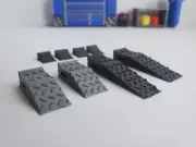Ramps and Chocks for 1/24 Scale Garage Shop Display