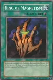 A1576 YUGIOH SPELL CARD RING OF MAGNETISM MRD-139