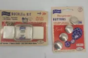 Vintage Prims 5 Buttons Style Size 21 /40 inch Buckle kit