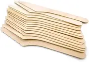 100/200PCS Wooden Cutlery Set Disposable Bamboo Wood Bulk Buy Forks Spoons Knives Party Eco - Perfect for Parties, Weddings & Daily Use