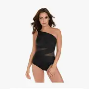 *157 Miraclesuit Women's Swimwear One Piece Swimsuit, Black, 14